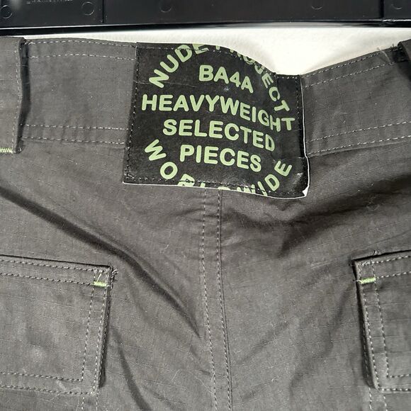 NUDE PROJECT Army Cargo Pants Jala Bristol Black Streetwear Baggy Large NWT $138 - Picture 4 of 9